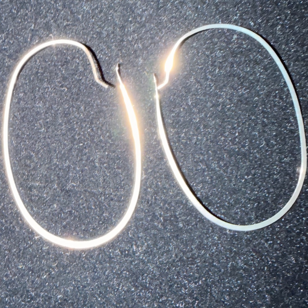 Elegant Silver Hoop Earrings